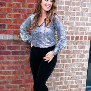 BUDDY LOVE- Jenny - Long Sleeve Body Suit Crocodile Love Size Multi NWT